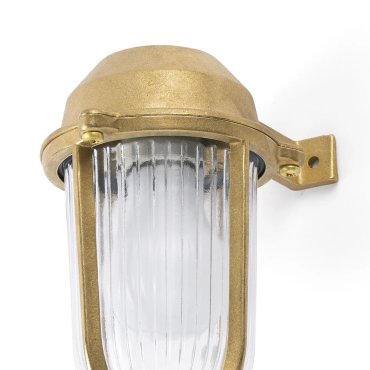 Faro Borda - applique murale - 11 x 11 x 18 cm - IP44 - laiton