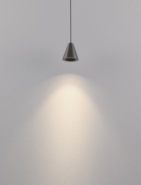 Nova Luce Irmos - lampe suspendue - Ø 6 x 191 cm - 5W LED inclus - aluminium nickelé noir