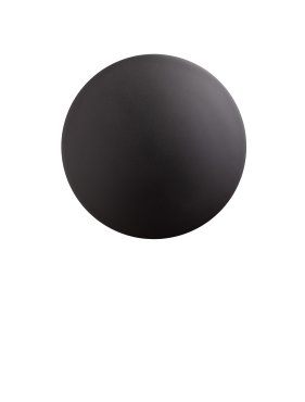 Nova Luce Copper - applique murale extérieure - Ø 30 x 7,1 cm - 16W LED inclus - IP65 - noir