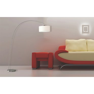 Artdelight Bow - lampadaire sans abat-jour - 200 cm - acier mat