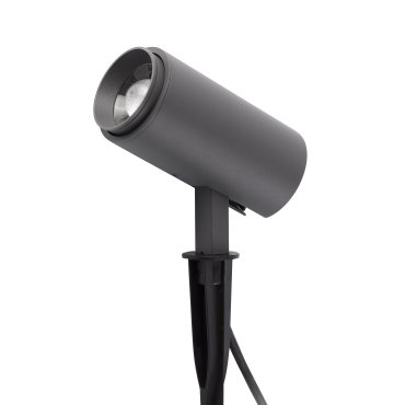Faro Plom - spot de sol sur piquet - 16 x 8 x 38 cm - 8,5W LED inclus - IP64 - gris foncé