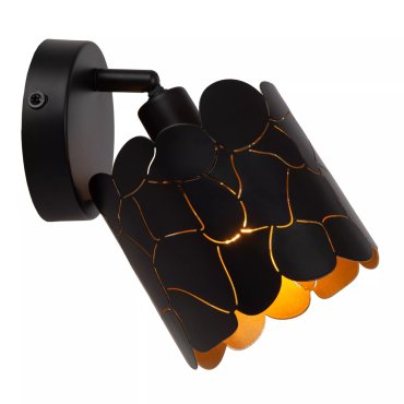Lucide Almelo - applique - Ø 12 x 20 cm - noir