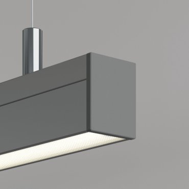 Klus 4050 - profilé LED - 3,7 x 5,02 cm - argent anodisé