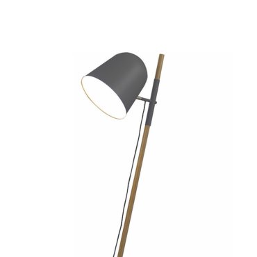 Artdelight Sensa - lampadaire - 150 cm - noir et marron clair