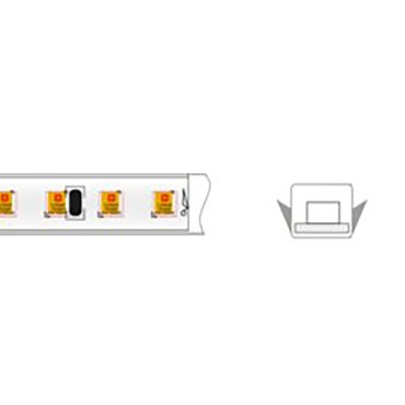 Klus Bande LED - largeur 0,7 cm, longueur 500 cm - 24Vdc - dimmable - 9,1W LED par mètre - 196 LED par mètre - IP65