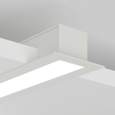 Klus Larko - profilé LED encastré - 4,62 x 2,45 cm - blanc