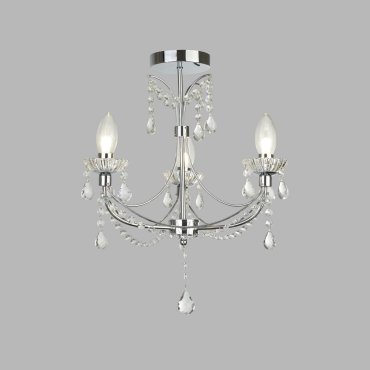 Searchlight Autumn - lustre - 44 x 49 cm - IP44 - chrome