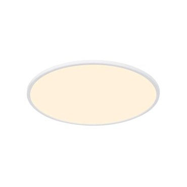 Nordlux Smart Oja - plafonnier - éclairage intelligent - Ø 60 x 2,3 cm - 30W LED inclus - 2700K-6500K - blanc