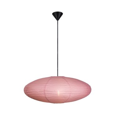 Nordlux Villo - abat-jour en papier sans suspension - Ø 60 x 24 cm - vieux rose