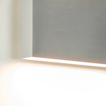 Artdelight Box - applique murale - 17 x 9 x 4 cm - 2 x 6,5W LED dimmable inclus - IP54 - aluminium