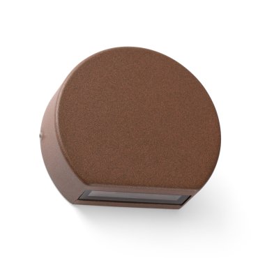 Faro Pill - applique murale - 10 x 3 x 8,5 cm - 4W LED inclus - IP54 - brun rouille