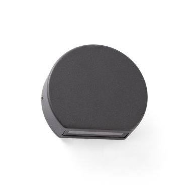 Faro Pill - applique murale - 10 x 3 x 8,5 cm - 4W LED inclus - IP54 - gris foncé