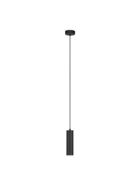 Nova Luce Mao - lampe suspendue - Ø 5,5 x 200 cm - IP44 - noir sablé