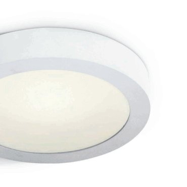 ONE Light LED Plafo Round - plafonnier - Ø 30 x 3,9 cm - 30W LED inclus - IP40 - blanc - couleur de lumière blanc chaud