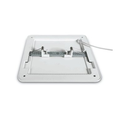 ONE Light Panneaux de surface/encastrés Trou de découpe réglable - plafonnier - 23,5 x 23,5 x 1,7 cm - 16W LED inclus - blanc - couleur de lumière blanc chaud