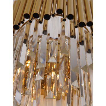 Maxlight Vogue - lampe suspendue - Ø 60 x 140 cm - or