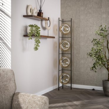 Vico Soll - lampadaire - 33 x 168 cm - ambre