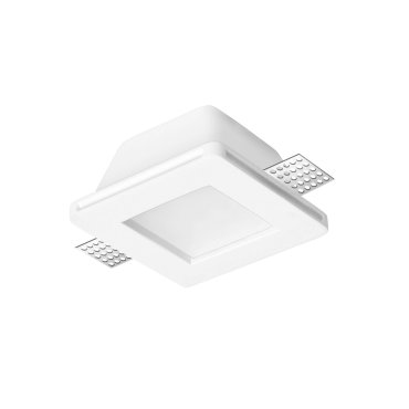 Nova Luce Tobia - spot encastré - 120 x 120 mm, 125 x 125 mm format encastré - plâtre blanc