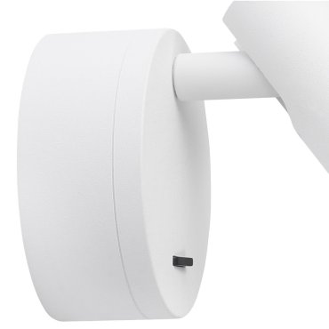 Nova Luce Clip - applique murale avec interrupteur - 8 x 3,4 x 11 cm - 3W LED inclus - blanc