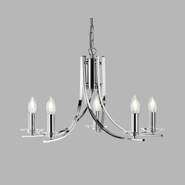 Searchlight Ascona - lustre - Ø 62 x 90 cm - chrome