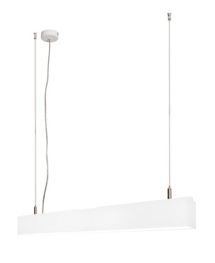 Roi Du Luminaire Linear - lampe suspendue - 57 x 5 x 200 cm - 18W LED inclus dimmable - blanc - couleur de lumière blanc chaud