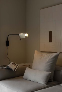 Faro Martinica XL - applique murale avec interrupteur - 85.4 x 8 cm - noire et beige
