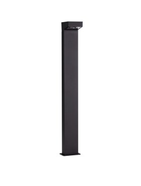 Nova Luce Rob - lampe de jardin - 13 x 90 x 15 cm - 13W LED inclus - IP54 - noir sablé