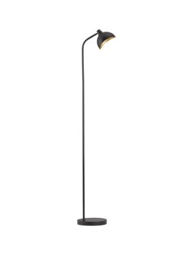 Nova Luce Geti - lampadaire - Ø 22 x 150 cm - noir et or