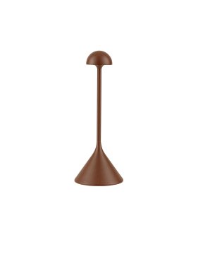 Nova Luce Dalt - lampe de table rechargeable pour extérieur - Ø 9,5 x 25 cm - 1W dimmable LED inclus - IP54 - corten