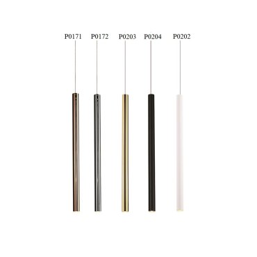 Maxlight Organic - lampe suspendue - Ø 2,5 x 190 cm - 1W LED inclus - chrome