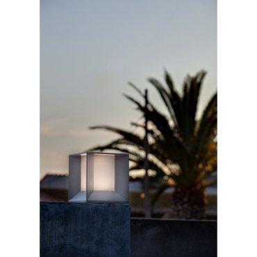 Faro Mila - lampe sur pied - 22 x 22 x 24 cm - 18W LED inclus - 18W LED inclus - IP65 - gris foncé