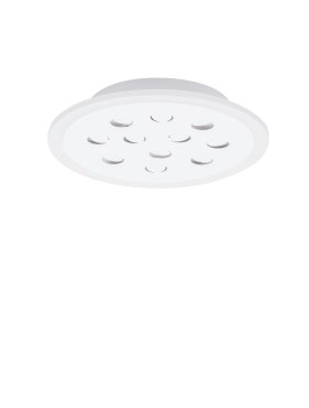 Nova Luce Astro - plafonnier avec télécommande - Ø 30 x 5 cm - 19W dimmable LED inclus - blanc sablé