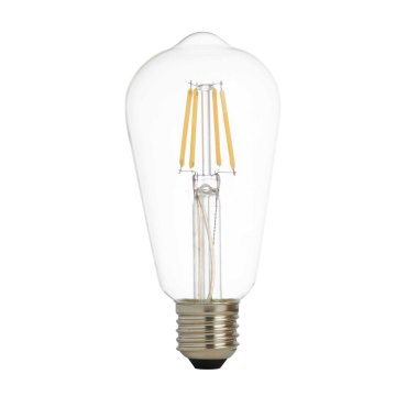 Searchlight Lampe LED - Ø 6 x 13 cm - E27 - 6W dimmable (lot de 5) - 2700K - transparent