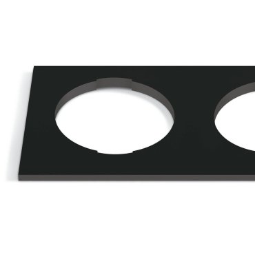 ONE Light - double base décorative carrée - 10105H - noir