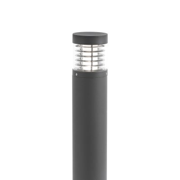Faro Giza - lampe de jardin - Ø 12 x 65 cm - 15W LED inclus - IP54 - gris foncé