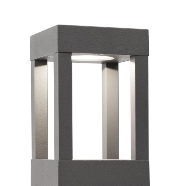 Faro Agra - lampe de jardin - 10,8 x 10,8 x 20 cm - 9W LED inclus - IP55 - gris foncé