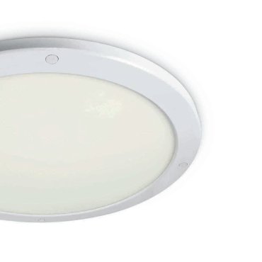 ONE Light Ultra Slim LED Panel Plafo - plafonnier - Ø 45 x 1,8 cm - 38W LED inclus - IP40 - blanc - couleur de lumière blanc chaud
