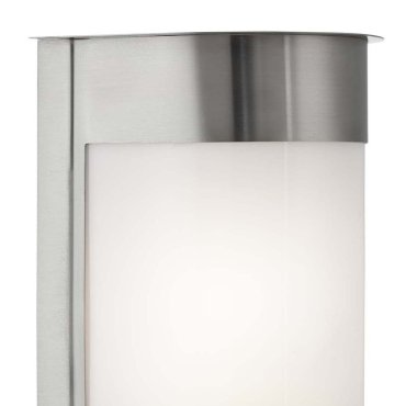 Searchlight Dores - Applique d'extérieur - 12 x 24 cm - IP44 - acier inoxydable