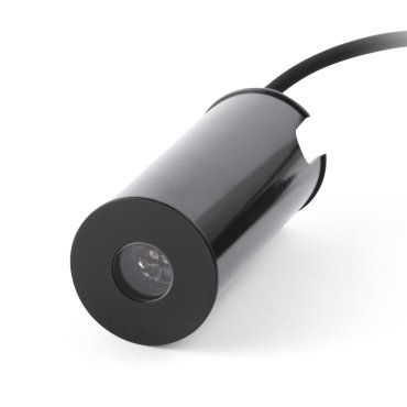 Faro Grund - spot rond pour l'extérieur - Ø 37 mm, Ø 32 mm à encastrer - 2W LED inclus - IP67 - noir - couleur de lumière blanc chaud (2700K)