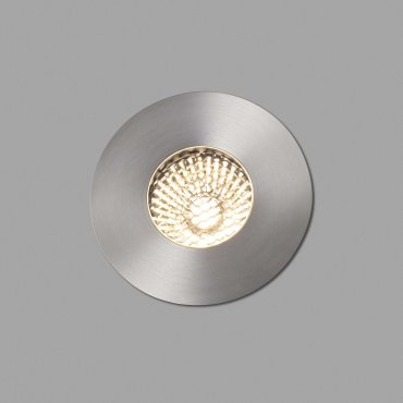 Faro Grund - spot rond pour l'extérieur - Ø 80 mm, Ø 60 mm à encastrer - 7W LED inclus - IP67 - acier inoxydable satiné - couleur de lumière blanc chaud (2700K)