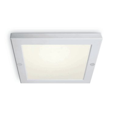 ONE Light Ultra Slim LED Panel Plafo - plafonnier - 22 x 22 x 1,8 cm - 18W LED inclus - IP40 - blanc - couleur de lumière blanc chaud