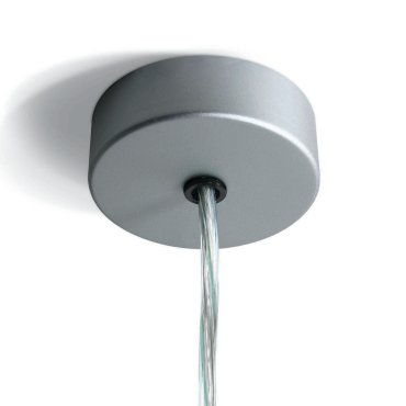 ONE Light - rosace ronde pour plafond - Ø 8 x 2,5 cm - gris