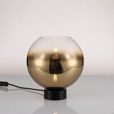 Artdelight Round - lampe à poser - Ø 12 x 8,5 cm - noir