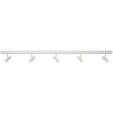 Nordlux Omari - spots en saillie - 12 x 118 cm - gradateur à 3 niveaux - 5 x 3,2W LED inclus - blanc
