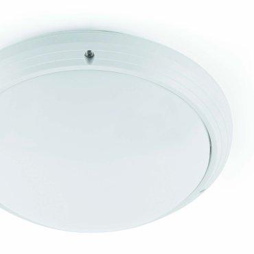 Faro Dakron - plafonnier - Ø 27 x 8,5 cm - IP65 - blanc mat
