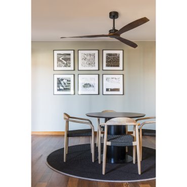 Faro Just Fan - ventilateur de plafond avec télécommande - Ø 178 cm - brun et noir mat