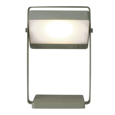Nordlux Saulio Solar - lampe de table avec source lumineuse solaire rechargeable - gradateur à 3 niveaux - 3,5W LED inclus - 23,6 x 17 x 10,7 cm - IP44 - vert olive