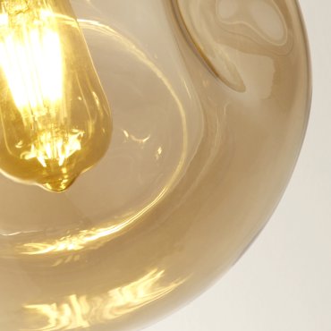 Searchlight Punch - lampe suspendue - 121 x 120 cm - noir et champagne