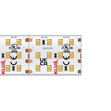 Klus Bande LED - largeur 2,2 cm, longueur 500 cm - 24Vdc - dimmable - 28,8W LED par mètre - 420 LED par mètre - IP20