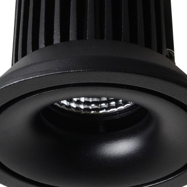 Nova Luce Gio - spot à encastrer - Ø 105 mm, Ø 96 mm à encastrer - 10W LED inclus - noir